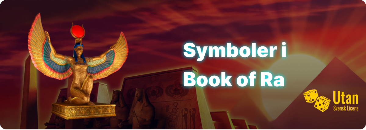 I detta avsnitt kommer vi att berätta dig om symboler som finns på hjulen i spelet. Vi kommer att beskriva symbolen som spelar som scatter och wild och vanliga symboler som dyker upp i spelet. Mer information kommer du att hitta i spelets spelregler som finns direkt i slot. Första symbolen som vi kommer att berätta är "Book of Ra"-symbol. Denna symbol kan spela som wild-symbolen och scatter-symbolen. Om du får 3 "Book of Ra"-symbolen på hjulen får du 10 free spins för att spela "bonus game". När man vinner på Book of Ra Deluxe kan man använda sig av Gamble-funktionen också. I denna slot hittar du allra vanliga symboler som bland annat 10, J, Q, K, A och så vidare. Dessa symboler är lågbetalande, och du kan vinna inte så mycket, om vinnande kombinationer består av dem. I alla fal får du vinster som du kan fördubbla med hjälp av Gamble-funktionen. I nya spelet hittar du ytterligare högbtetalande symbolerna, bland annat: Scarab-symbolen; En gyllene staty; En sarcofag-symbol; Och även äventyrare-symbolen. Varje symbol har sitt eget värde och vinnande kombinationer. Om du vill veta mer om symbolens värde rekommenderar vi att kolla vinsttabellen som finns i slot. Där står all nödvändig information och instruktioner hur man vinner på slot. Där ska du hitta fler beskrivelser som kan bli hjälpsamma.